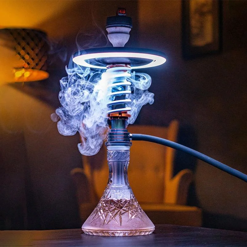 Factory Wholesale Shisha Hookah Decoration Smoking Accessories Remote Control LED Light Ring Lamp