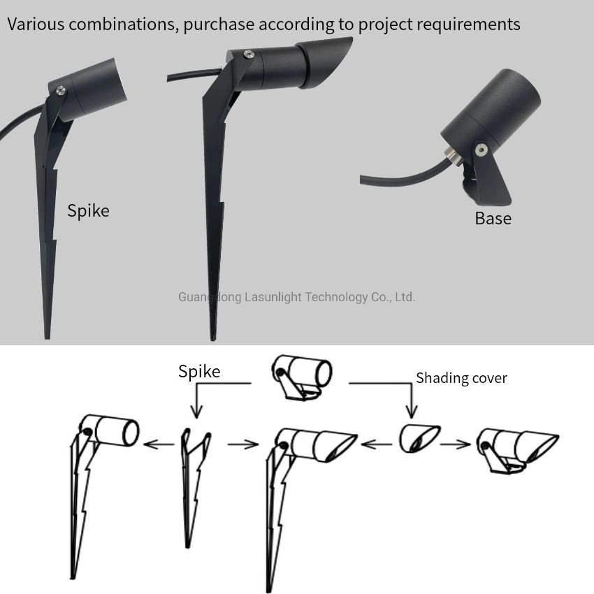 LED Lawn Spike Light IP66 Projects Lighting 12V AC/DC, DC24V