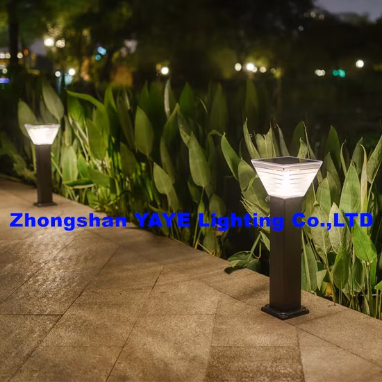 prix d'usine CE a approuvé les lumières électriques de la lumière solaire extérieure de jardin à LED de cloison étanche en aluminium
