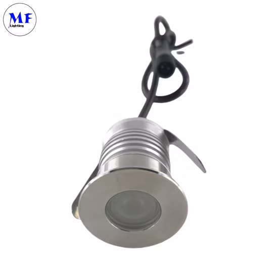 Lumière souterraine enterrée extérieure à LED RVB en acier inoxydable 3W