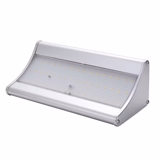 Lampadaires d'arrière-cour étanches éclairage d'inondation de sécurité applique murale LED lampadaire solaire