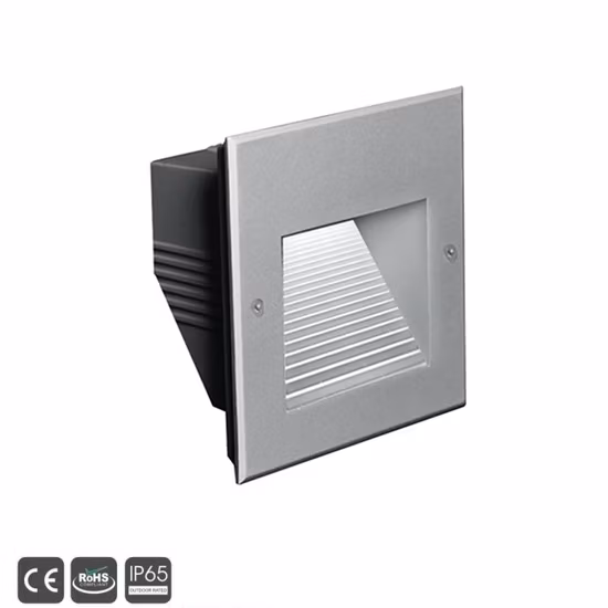 3W 220V ~ 240V Lumières d'étape d'escalier murales à LED encastrées pour l'extérieur